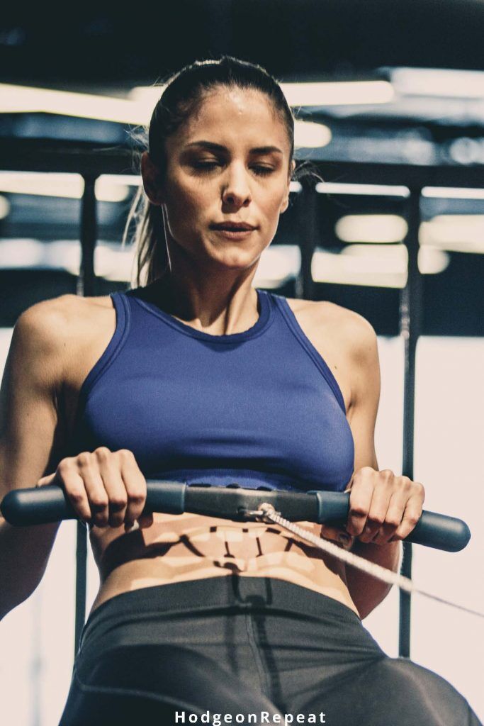 HodgeonRepeat blog - woman on indoor rowing machine